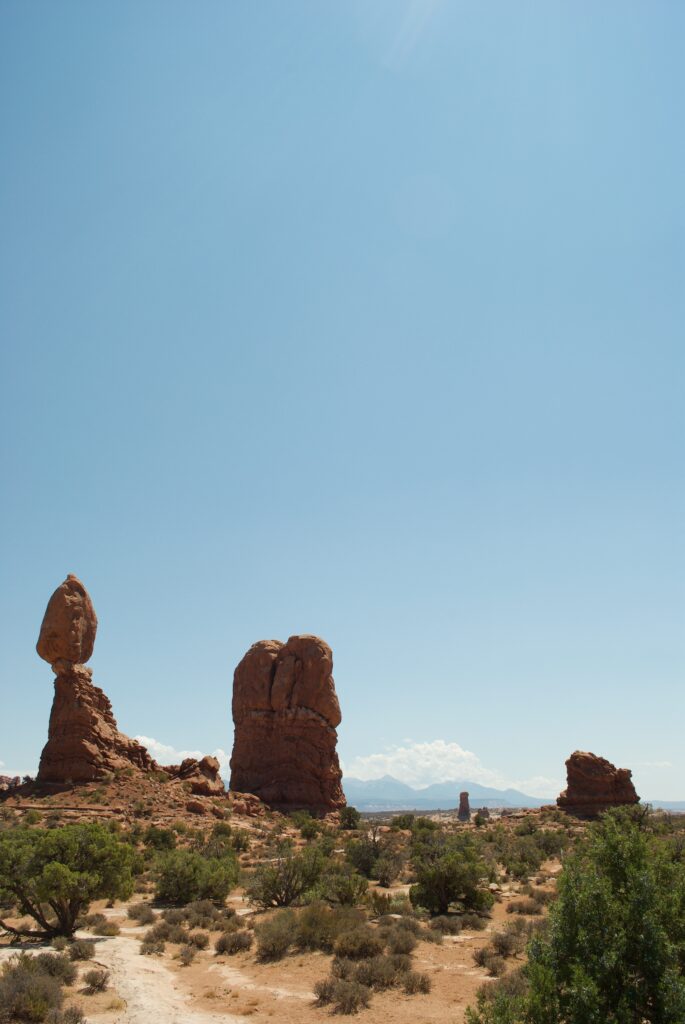 Canyon beds overlooking the dessert in Moab, Utah.